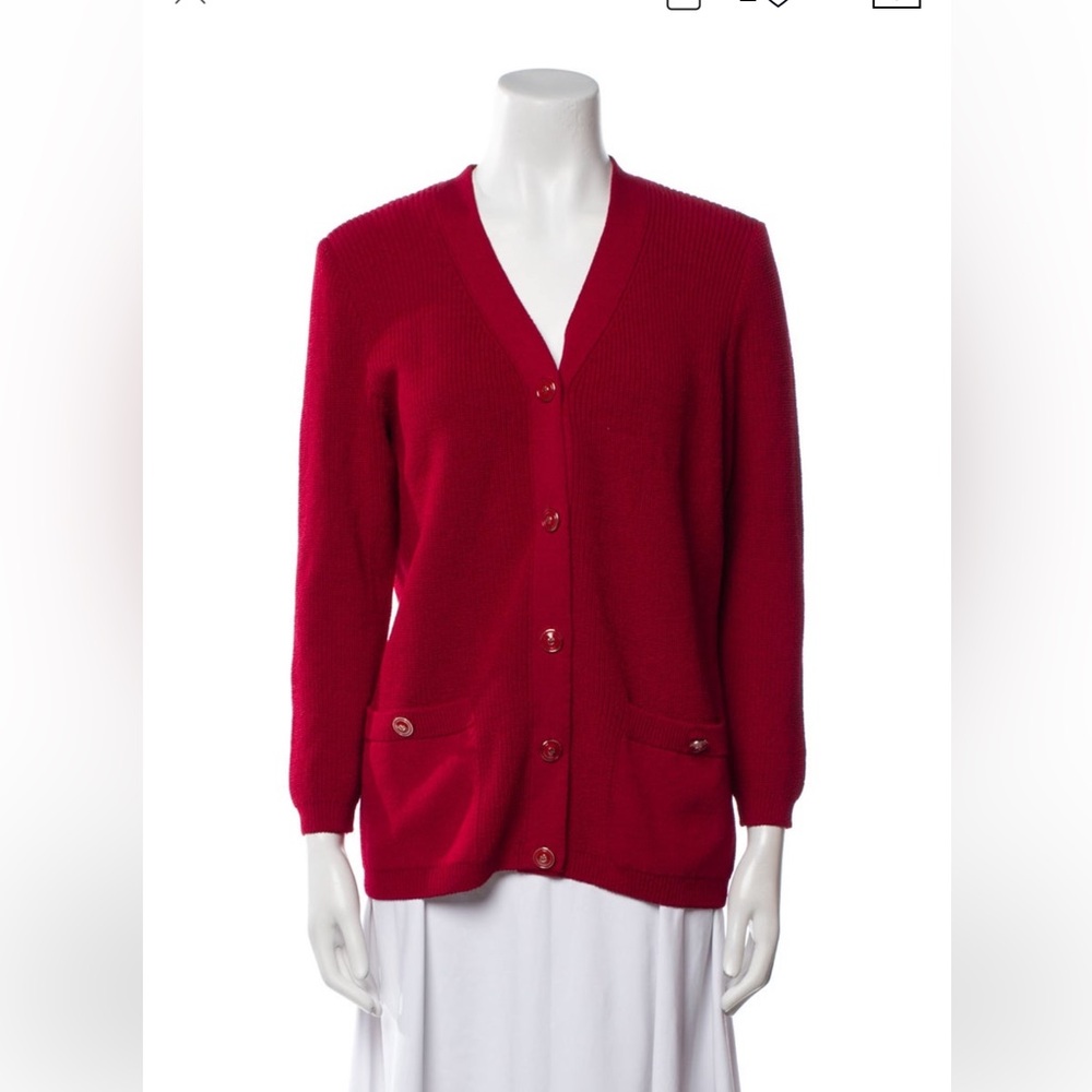 St John Red Cardigan, size P